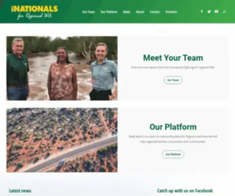 Nationalswa.com(The Nationals are the only party dedicated to fighting for the communities of regional WA) Screenshot