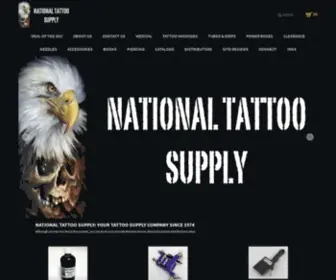 Nationaltattoo.com(National Tattoo Supply) Screenshot