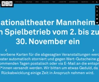 Nationaltheater-Mannheim.de(Nationaltheater Mannheim) Screenshot