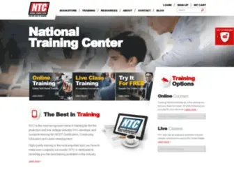 Nationaltrainingcenter.net(NICET Training for the Low Voltage Industry) Screenshot