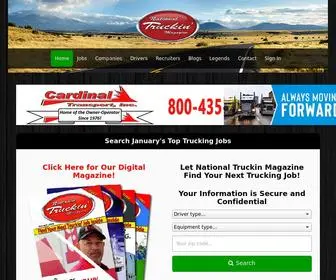 Nationaltruckinmagazine.com(Truck Driver Jobs and Trucking Careers) Screenshot