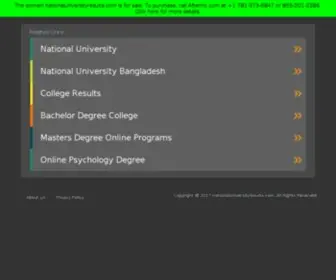 Nationaluniversityresults.com(nationaluniversityresults) Screenshot