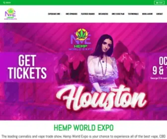 Nationalvapeexpo.com(The Hemp World Expo) Screenshot