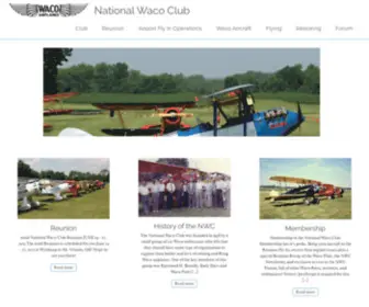 Nationalwacoclub.com(A home for Waco enthusiasts) Screenshot