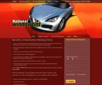 Nationalwindowtint.com(National Window) Screenshot