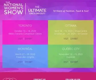 Nationalwomenshow.com(National Women's Show) Screenshot