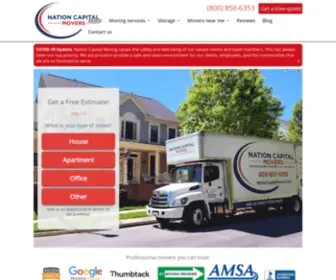 Nationcapitalmovers.com(Professional movers you can trust) Screenshot