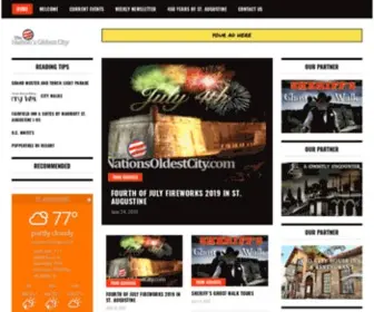 Nationsoldestcity.com(Augustine, Florida) Screenshot