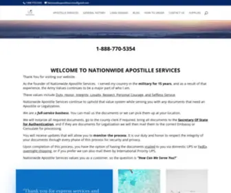 Nationwideapostilleservices.com(APOSTILLE SERVICES) Screenshot