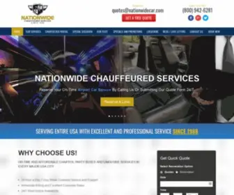 Nationwidecar.com(Nationwide Limousine Service) Screenshot