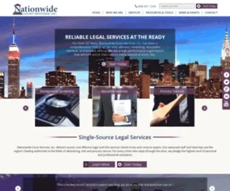 Nationwidecourtservice.com(New York NYC & Title Company) Screenshot