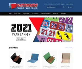 Nationwidefilingsupplies.com(Nationwide Filing Supplies) Screenshot