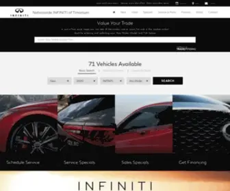 Nationwideinfiniti.com(Nationwide INFINITI of Timonium) Screenshot