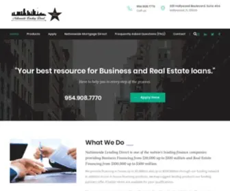 Nationwidelendingdirect.com(Your best resource for Business & Real Estate Loans) Screenshot