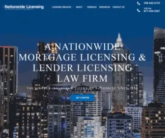 Nationwidelicensing.com(Mortgage & Lender Licensing) Screenshot