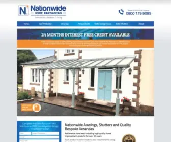 Nationwideltd.co.uk(Awnings, Verandas & Louvered Roofs) Screenshot