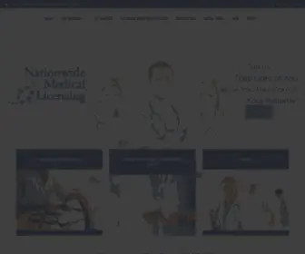 Nationwidemedicallicensing.com(Nationwide Medical Licensing) Screenshot