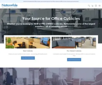 Nationwideofficefurniture.com(Nationwide Office Cubicles) Screenshot