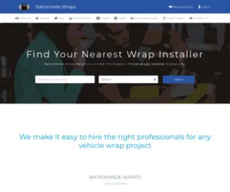 Nationwidewraps.com(Visit our website to learn more about our Find Your Nearest Wrap Installer. Nationwide Wraps) Screenshot