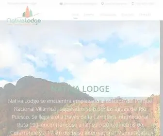 Nativalodge.cl(Aldea Nativa Lodge) Screenshot