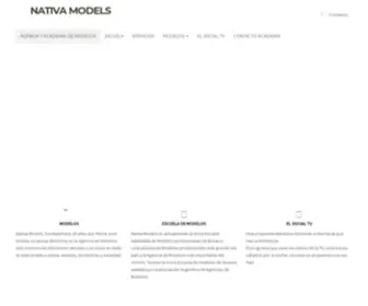 Nativamodels.com.ar(AGENCIA Y ÚNICA ACADEMIA HABILITADA DE MODELOS PROFESIONALES EN ROSARIO. HACEMOS) Screenshot