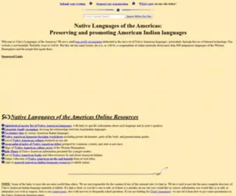 Native-Languages.org(Organization dedicated to American Indian language preservation) Screenshot