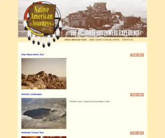 Nativeamericanjourneys.com(NATIVE AMERICAN TOURS) Screenshot