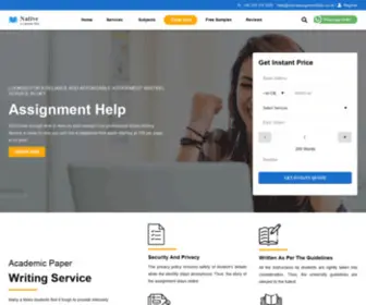 Nativeassignmenthelp.co.uk(Assignment Help UK) Screenshot