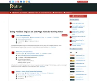 Nativebookmarks.com(Bring Positive Impact on the Page Rank by Saving Time and Multiply Your Effort) Screenshot