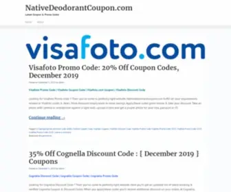 Nativedeodorantcoupon.com(NativeDeodorantCoupon) Screenshot