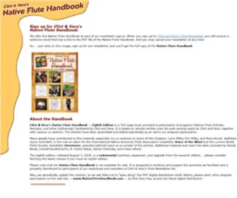 Nativeflutehandbook.com(Native Flute Handbook) Screenshot