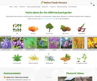 Nativefoodsnursery.com(Native Foods Nursery) Screenshot