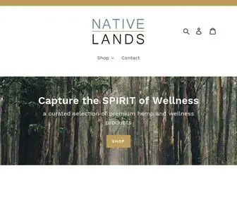 Nativelands.com(Native Lands CBD) Screenshot