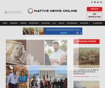 Nativenewsonline.net(Native News Online) Screenshot