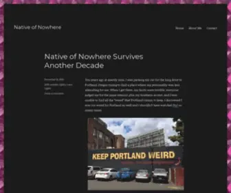 Nativeofnowhere.blog(Native of nowhere) Screenshot