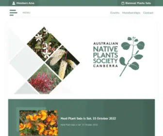 Nativeplantscbr.com.au(ANPSC) Screenshot