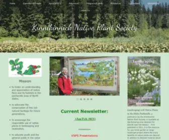 Nativeplantsociety.org(Kinnikinnick Native Plant Society) Screenshot