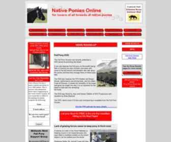 Nativeponiesonline.co.uk(Native Ponies Online) Screenshot