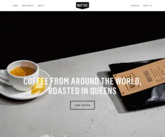 Nativeroasters.com(Native Coffee Roasters) Screenshot