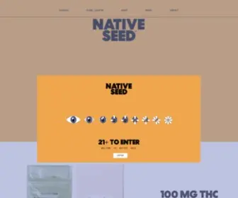 Nativeseedcannabis.com(NATIVE SEED) Screenshot