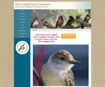 Nativesongbirdcare.org(Home_Page) Screenshot