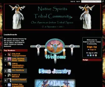 Nativespiritstribalcommunity.com(Native Spirits Tribal Community) Screenshot