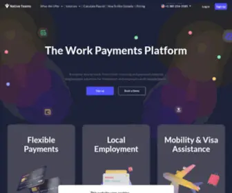 Nativeteams.com(Payments & Employment for International Workers) Screenshot