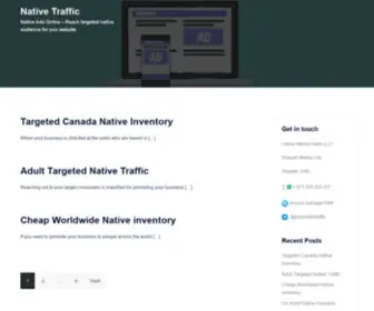 Nativetraffic.net(Native Ads Online) Screenshot