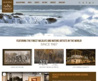 Nativevisions.com(Call of Africa's Native Visions Galleries) Screenshot