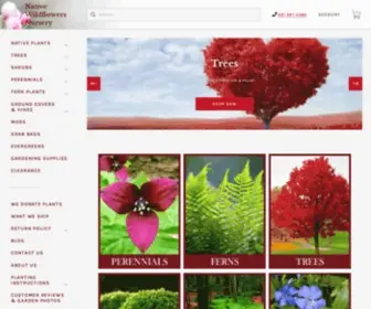 Nativewildflowers.net(Native Wildflowers Nursery) Screenshot