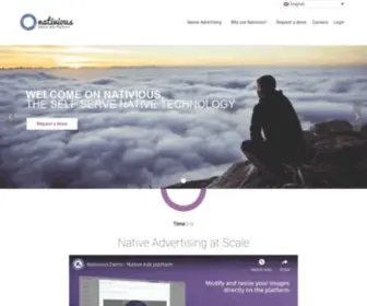 Nativious.com(Native Ads Platform) Screenshot