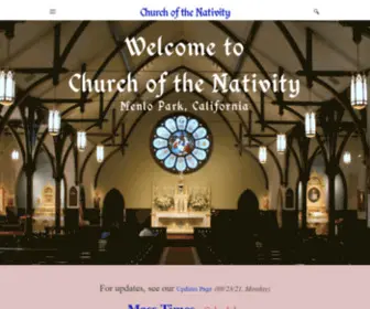 Nativitymenlo.org(Church of the Nativity) Screenshot