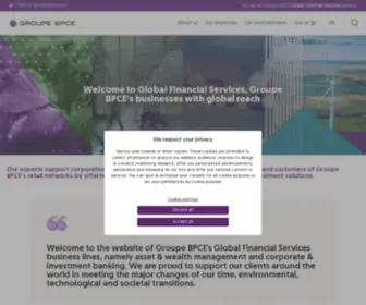 Natixis.com(Banque internationale de financement) Screenshot