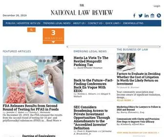 Natlawreview.com(Legal News & Business Law News) Screenshot